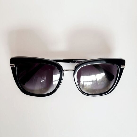 🖤 REBECCA MINKOFF Bessie 54MM Black Gradient Cat Eye Sunglasses NEW MSRP $198 - Picture 2 of 16